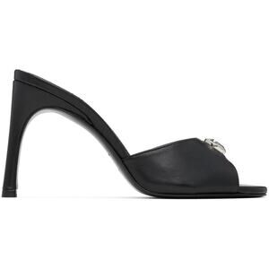 Coperni Logo Mules Leather Heels Black - 37